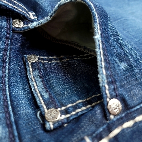 BKE Women's 38 x 33.5 Drew Bootcut Stretch Cotton Blend Style# BK14139L Jeans - Picture 7 of 14